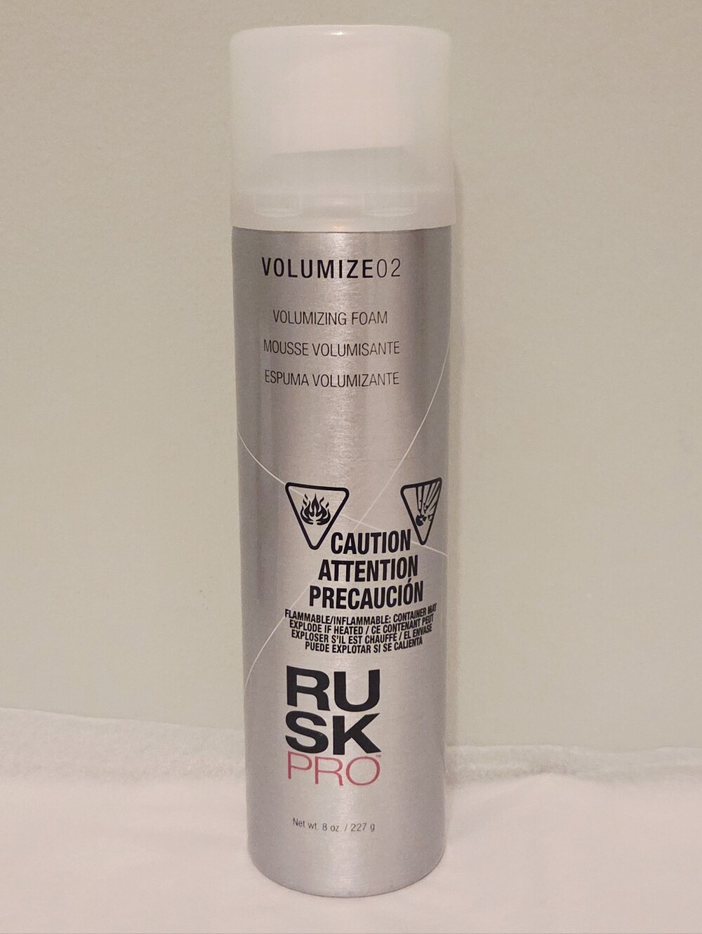 Rusk Pro Volumize02 Volumizing Foam Mousse Salon Hair Styling Product 8oz NEW